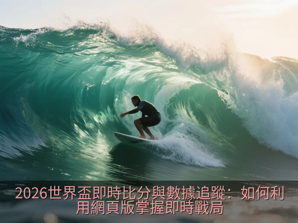 2026世界盃即時比分與數據追蹤：如何利用網頁版掌握即時戰局